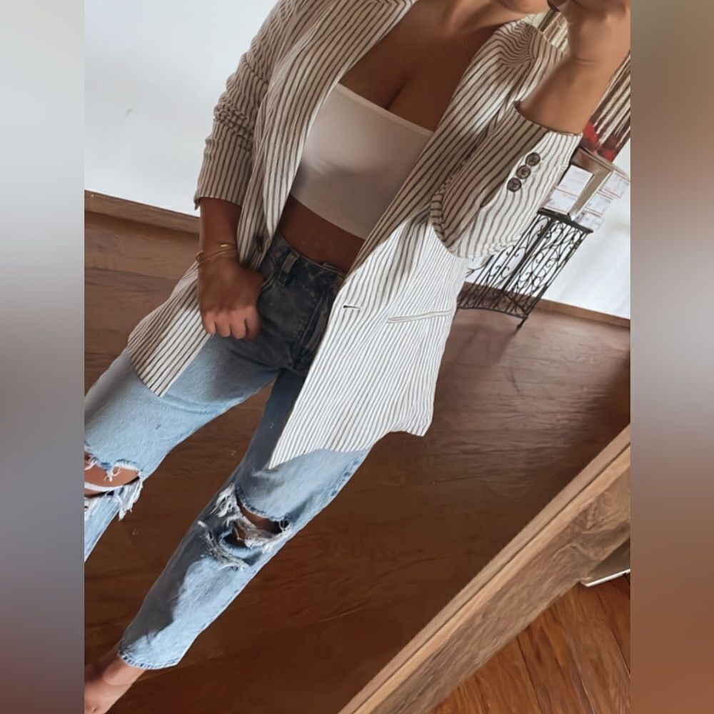 Striped blazer jacket - Picture 1 of 6